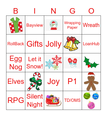 Guild Holiday Bingo Card
