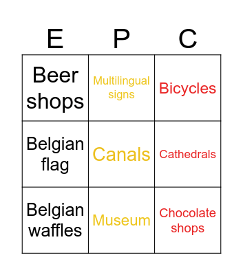 Rebekka_Austria (Primary School) Bingo Card