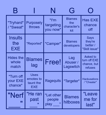 "What Not To Do/Say in OM" Bingo Card