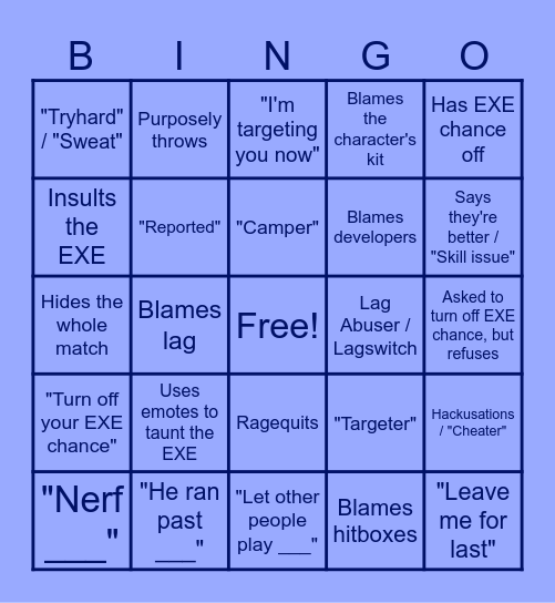 "What Not To Do/Say in OM" Bingo Card