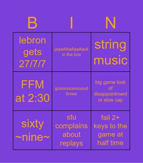 100%causation Bingo Card