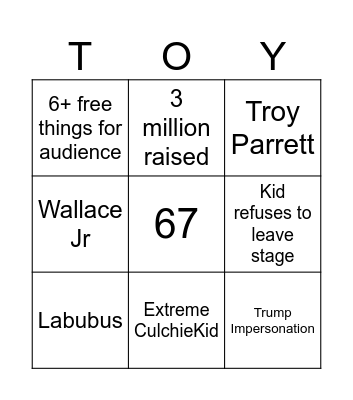 TOYSHOW BINGO Card