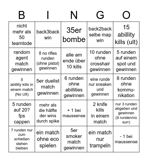 Valorant-Chaos-Bingo Card