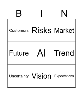 Opening speech Bingo Card