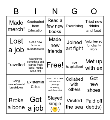 Gomz 2025 Bingo Card Bingo Card