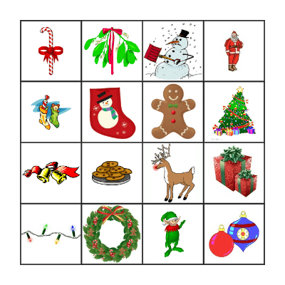 Christmas Bingo Card