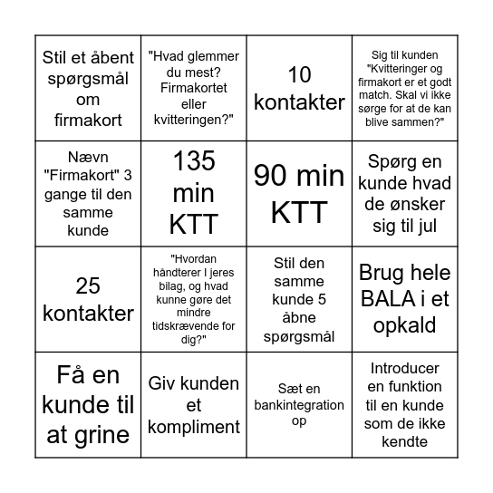 Reach Bingo Card