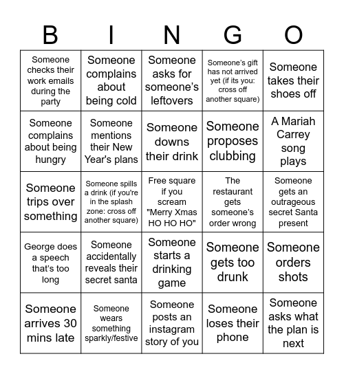 Edgemas Bingo 2025 Bingo Card