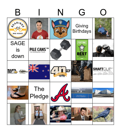 FTI Christmas 2025 Bingo Card