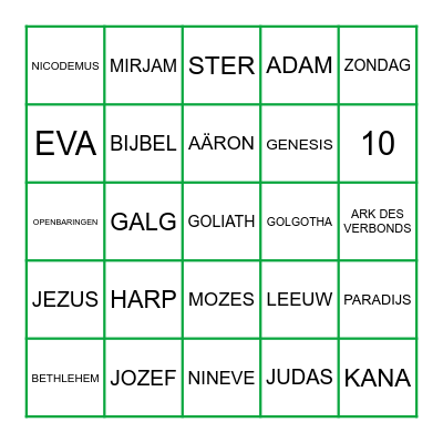 BIJBELSE BINGO 5 december 2025 Bingo Card