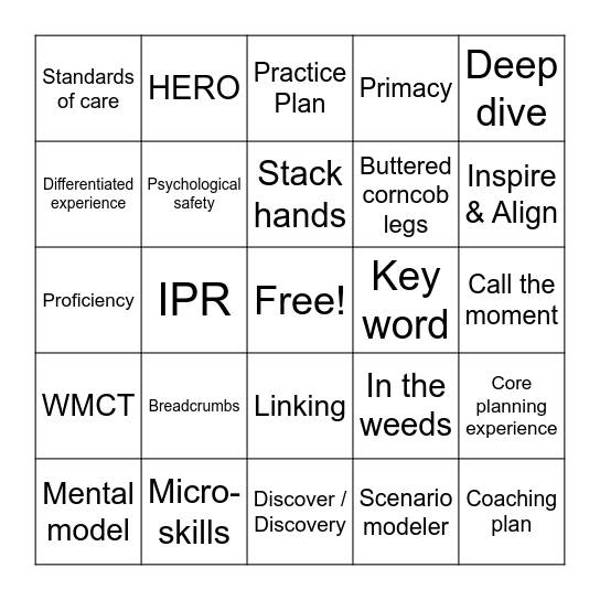 OH West "Ballot" Bingo Card