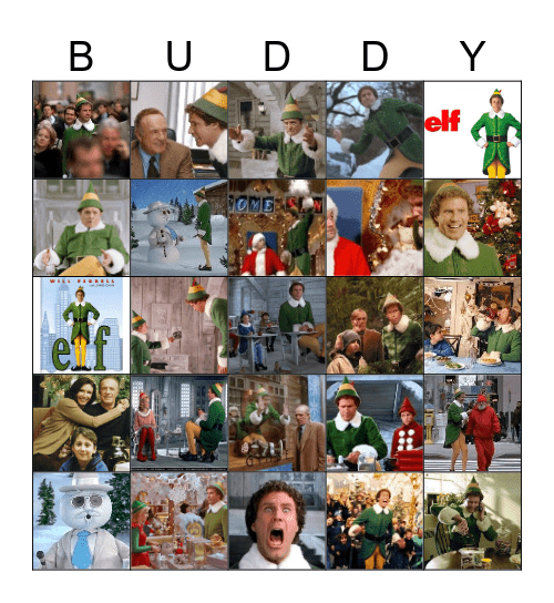 ELF Bingo Card