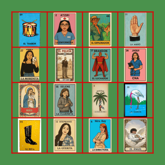 Loteria Bingo Card