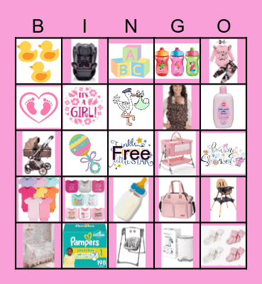 Baby Field’s Shower Bingo Card