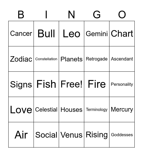 BINGODOME Bingo Card