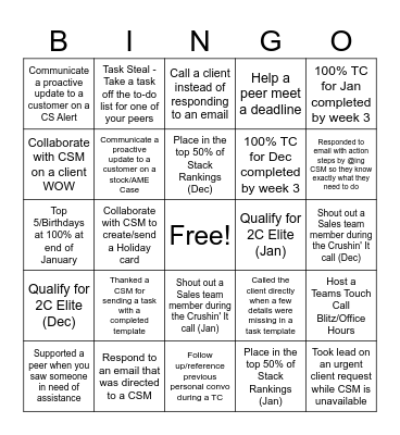 2C Q2 BINGO Card