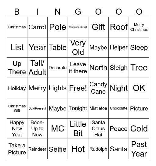 Sign Language 2 Bingo Card