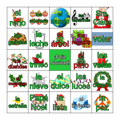 ¡Feliz Navidad! Bingo Card