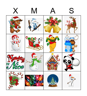 Christmas Bingo Card
