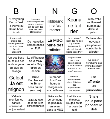 Bingo patch 7.4 : Into The Mist Bingo Card