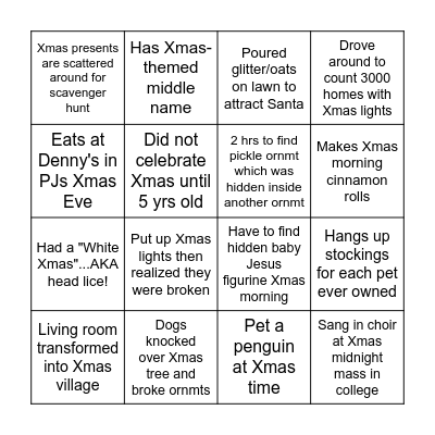 OTG Bingo Card