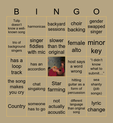 UNTITLED (UNPLUGGED) Bingo Card
