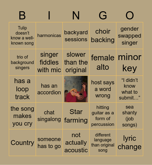 UNTITLED (UNPLUGGED) Bingo Card