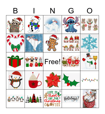 Christmas Bingo Card