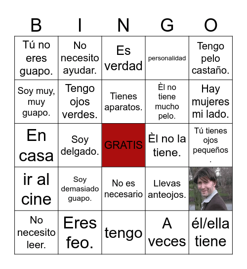 Guapo Bingo Card