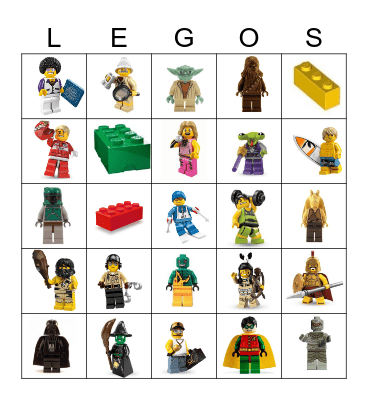 Lego Bingo Card