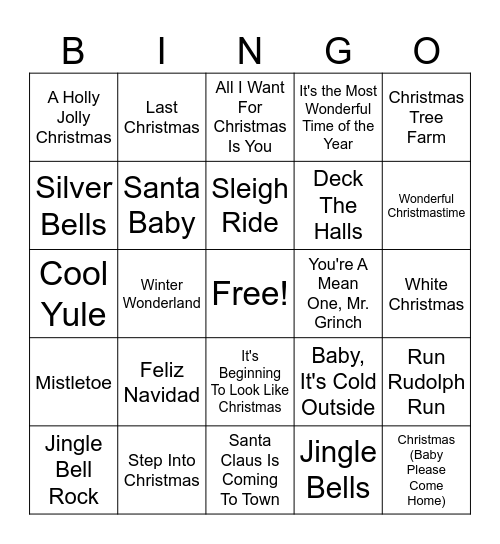 FESTIVE BINGO Card