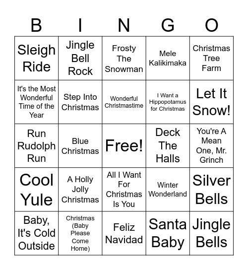FESTIVE BINGO Card