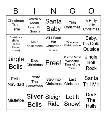 FESTIVE BINGO Card