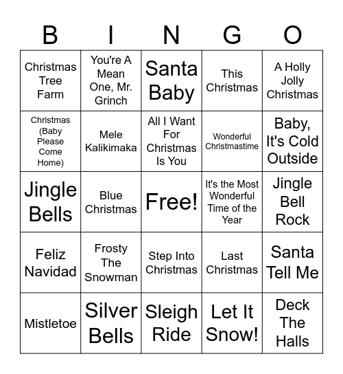 FESTIVE BINGO Card