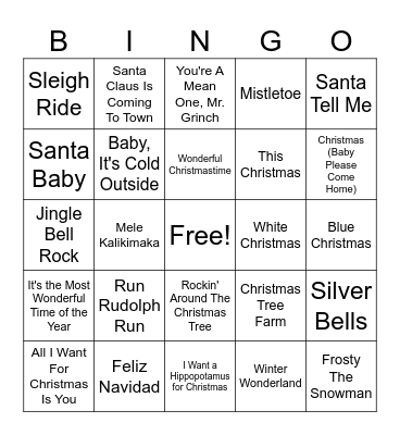 FESTIVE BINGO Card