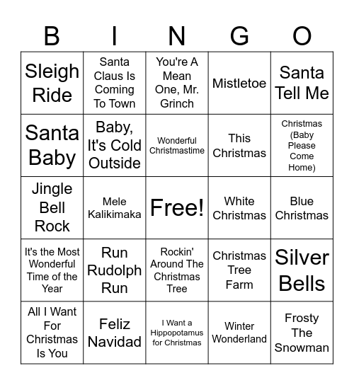 FESTIVE BINGO Card