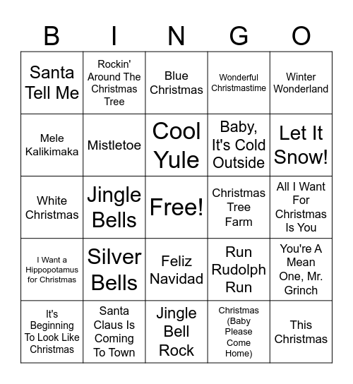 FESTIVE BINGO Card