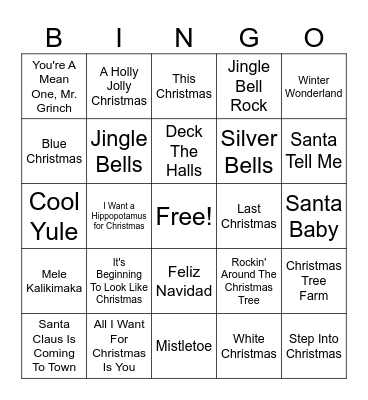 FESTIVE BINGO Card