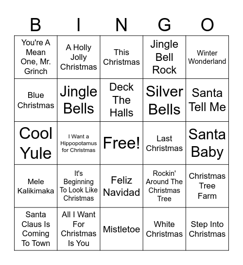 FESTIVE BINGO Card