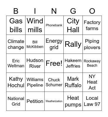 FWW Holiday Bingo! Bingo Card