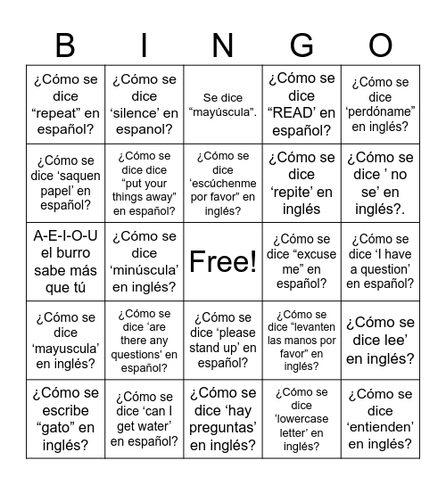 PQ1-A Bingo Card