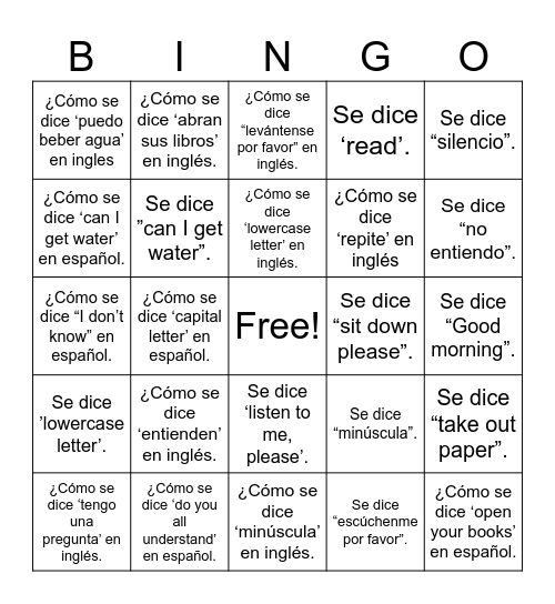 PQ1-A Bingo Card