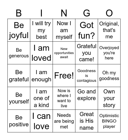 SVDP Chili Bowl BINGO Card