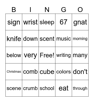 Unit 4 Week 1 Bingo Card