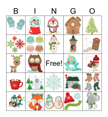 Winter BINGO Card