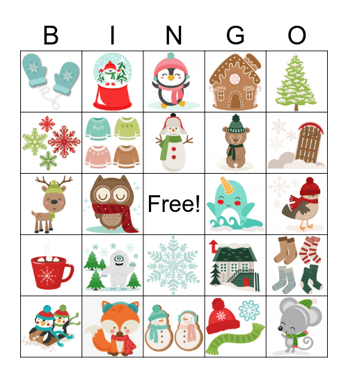 Winter BINGO Card