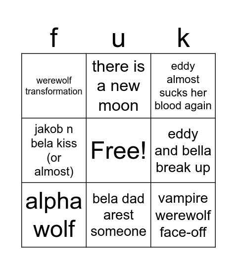 we are charli kxcx twilite Bingo Card