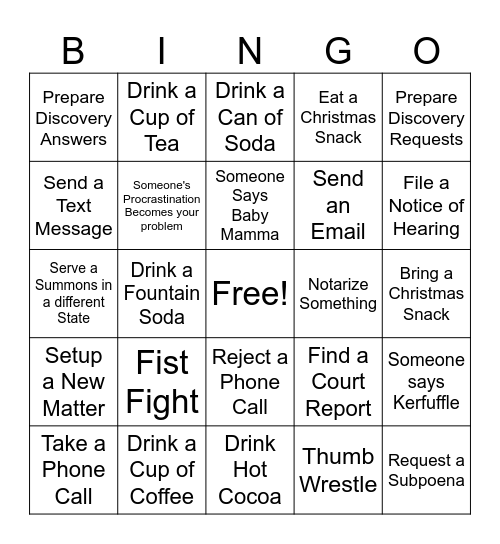 KRYH BINGO Card