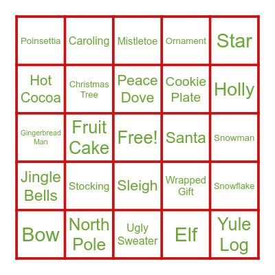 PRZ Christmas Bingo! Bingo Card