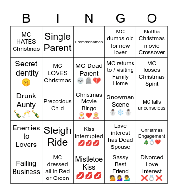 Christmas Movie Bingo Card